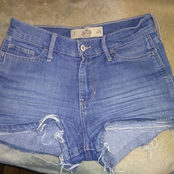 Hollister short short, high rise - light blue - Picture 1 of 3